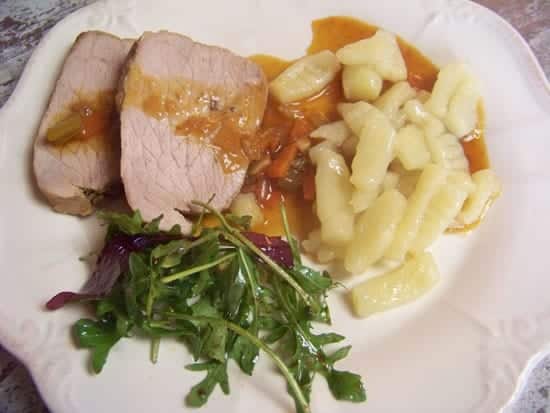 rôti de veau en sauce