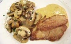 escalope sauce aigre-douce au citron confit