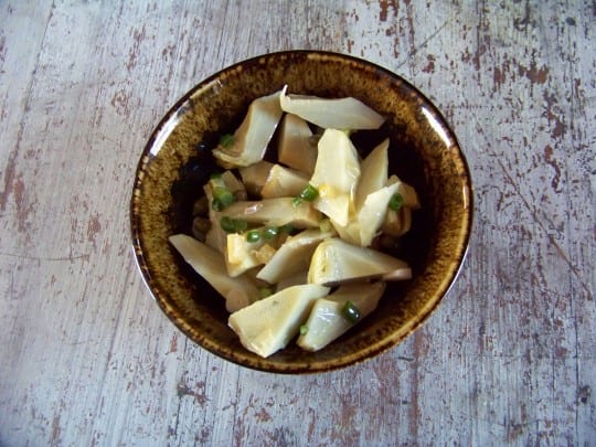 Artichauts bien blancs et prêts pour une délicieuse salade !