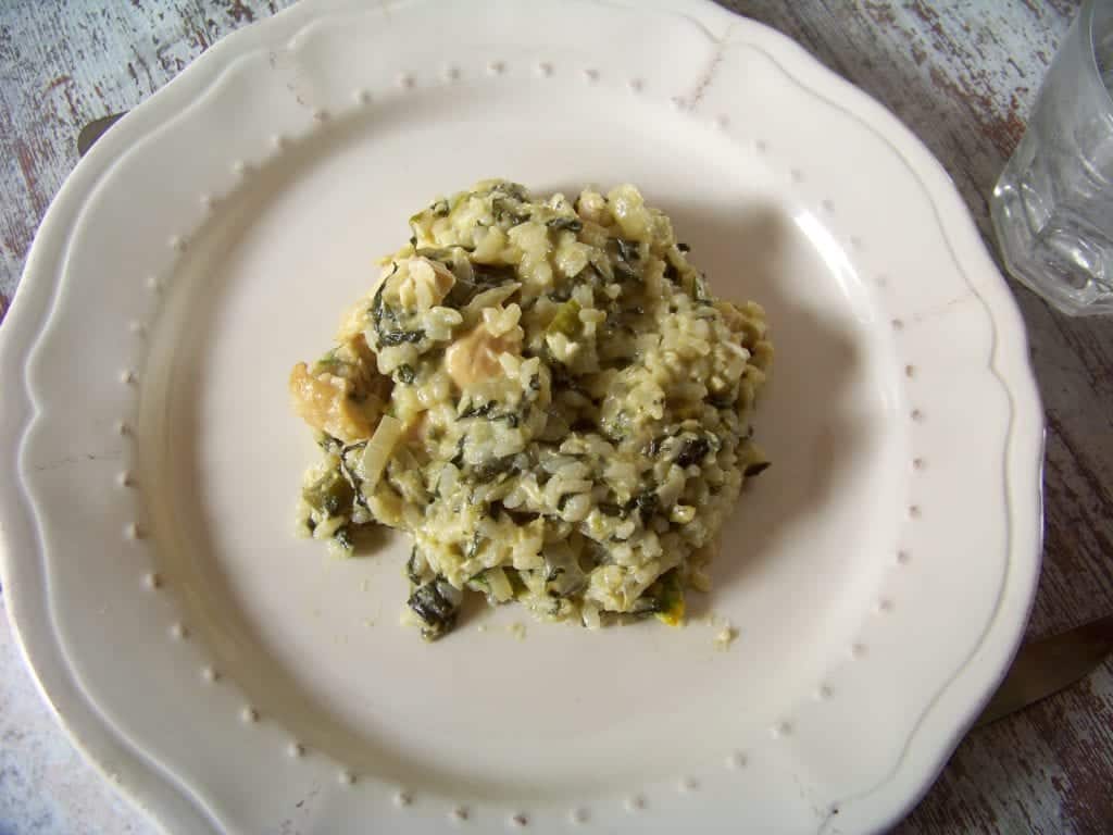 Riz aux blettes et aux oeufs