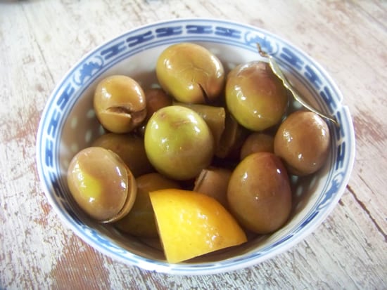 olives cassées au fenouil, une de mes variétés préférées !