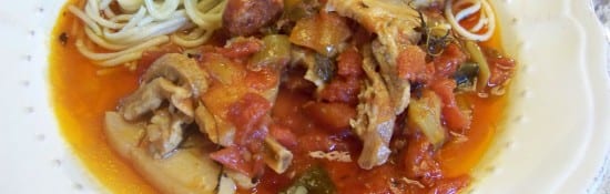 poulet, porc et chorizo à la frita