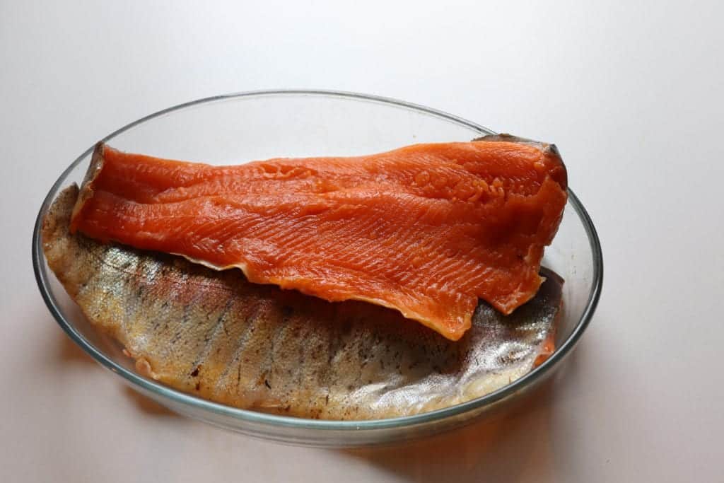 truite de mer fumée
